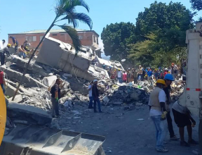 destruction from earthquake in Colombia on August 10, 2026