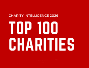 Charity Intelligence 2026 Top 100 Charities graphic