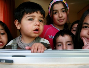 Young children in Lebanon.