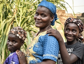 Assanatou and her daughters.