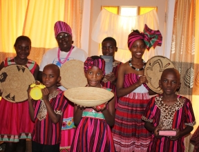 Une famille SOS d'Ondangwa, en Namibie.