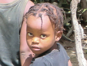Child in need in Haiti