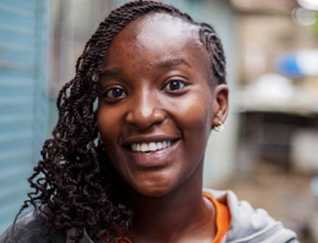 Sandra in Kenya working for DHL