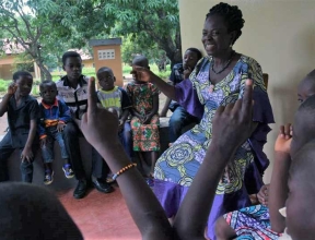 Garde d'enfants au Togo