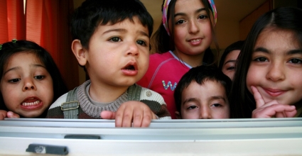 Young children in Lebanon.