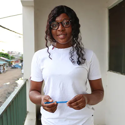 Yvette Natta youth ambassador developed a project for the protection of children’s rights during the Covid-19 pandemic