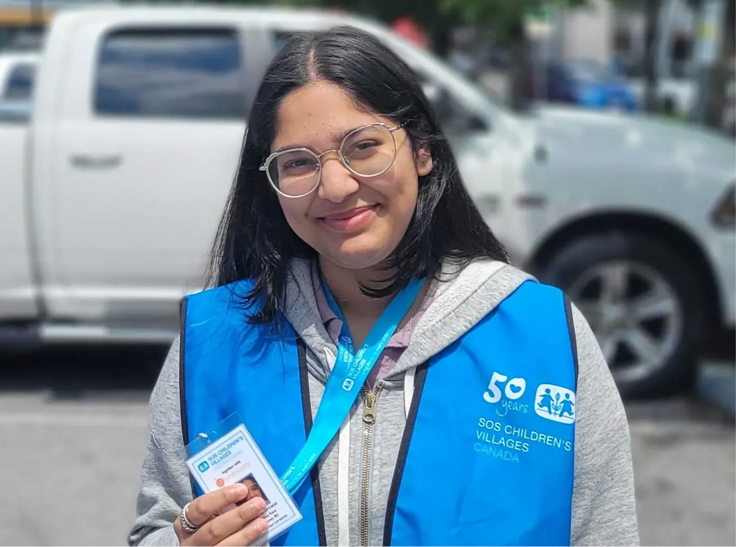 A SOS Canvasser out in the community