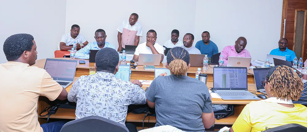 Participants in a four-day orientation workshop to integrate green growth concepts into training curricula and program implementation.