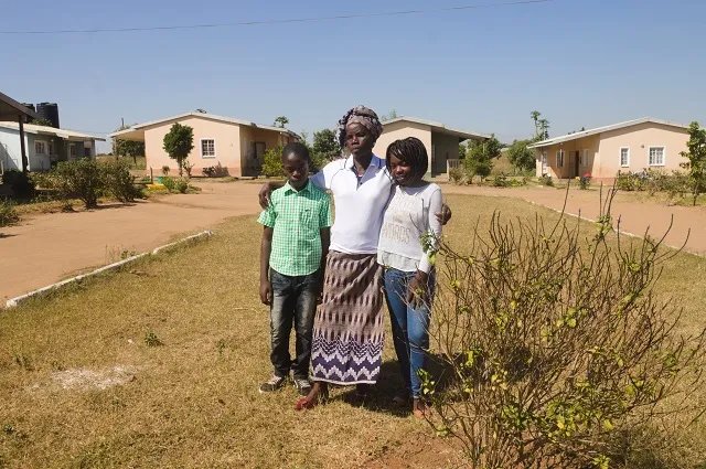 Rabia and Senito with their SOS mother.