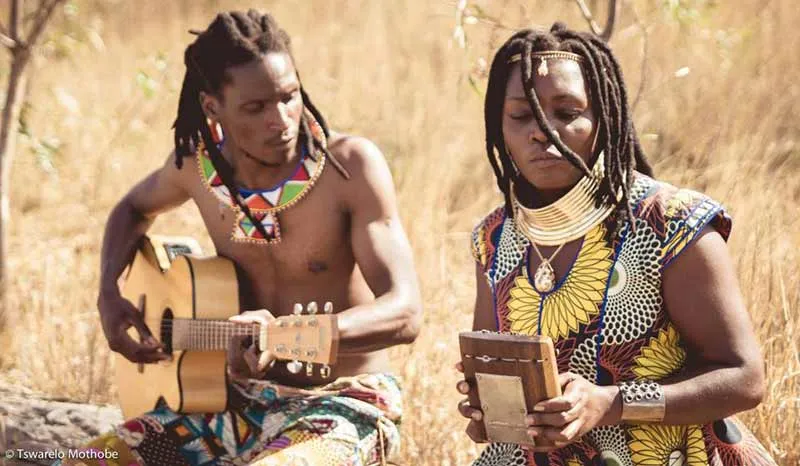 British Ncube and his wife. The two are the musical duo of Stango and Nongoma.