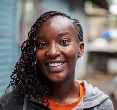 Sandra in Kenya working for DHL