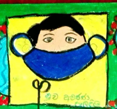 Sri Lanka Covid-19 art work