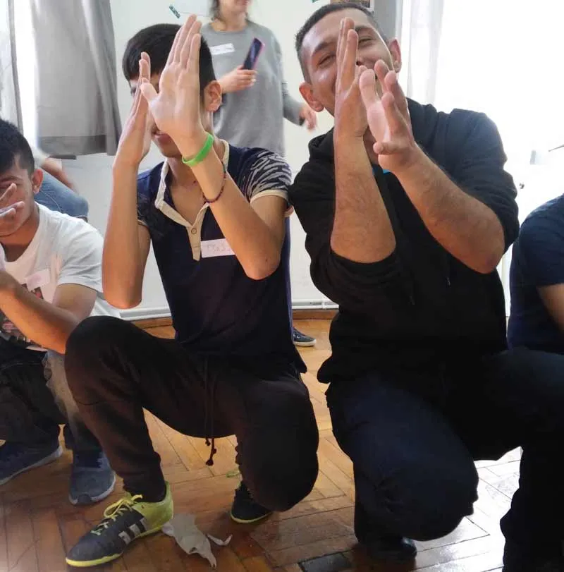 Activities at the refugee and migrant children shelter in Athens, Greece