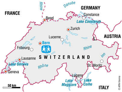 Map of SOS in Switzerland