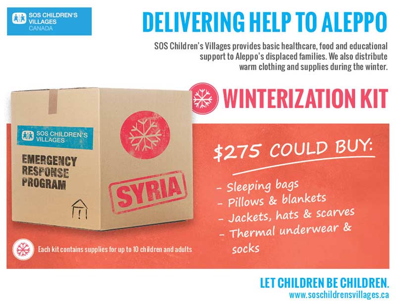 Charity helping Aleppo, Syria
