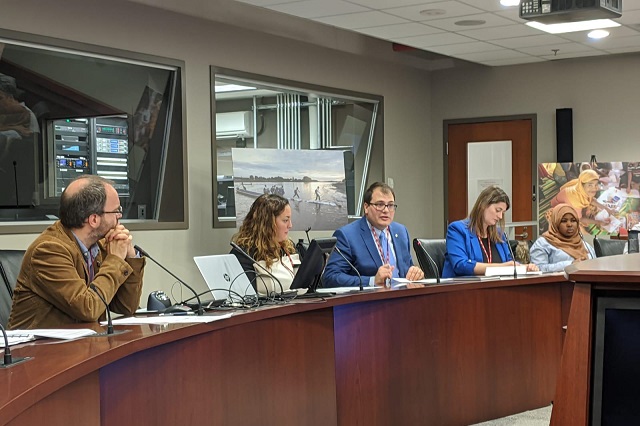 Roundtable discussion about children's rights with Global Affairs Canada.