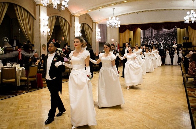 Participants of the Viennese Ball.