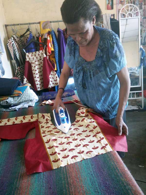 Catherine ironing