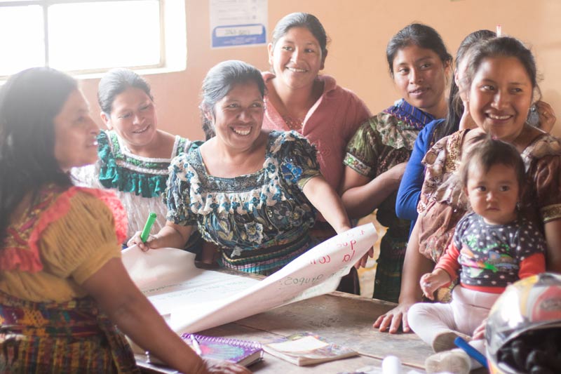 Womens group meeting, Family Strengthening Program in Guatemala