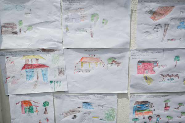 Drawings by children in the aftermath of the Nepal earthquake
